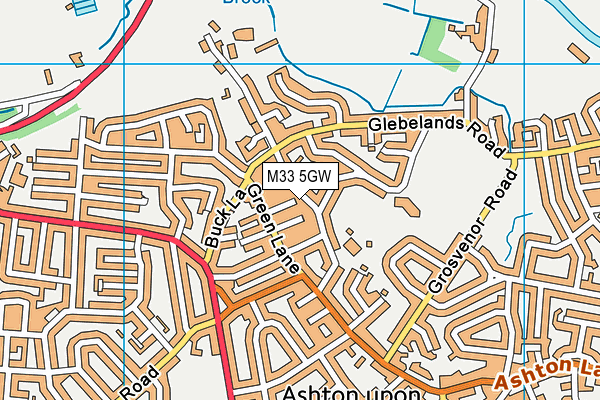 M33 5GW map - OS VectorMap District (Ordnance Survey) M33 5GW map - OS VectorMap District (Ordnance Survey)