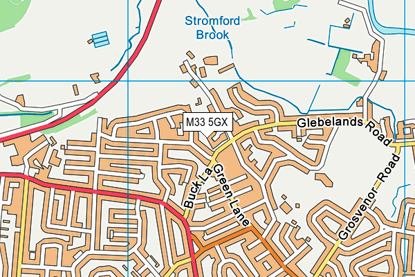 M33 5GX map - OS VectorMap District (Ordnance Survey) M33 5GX map - OS VectorMap District (Ordnance Survey)