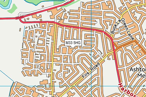 M33 5HG map - OS VectorMap District (Ordnance Survey) M33 5HG map - OS VectorMap District (Ordnance Survey)