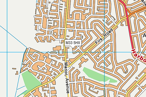 M33 5HX map - OS VectorMap District (Ordnance Survey) M33 5HX map - OS VectorMap District (Ordnance Survey)