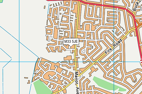 M33 5JE map - OS VectorMap District (Ordnance Survey) M33 5JE map - OS VectorMap District (Ordnance Survey)
