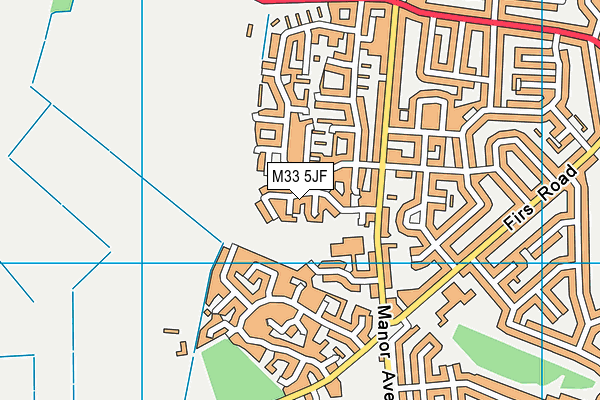 M33 5JF map - OS VectorMap District (Ordnance Survey) M33 5JF map - OS VectorMap District (Ordnance Survey)