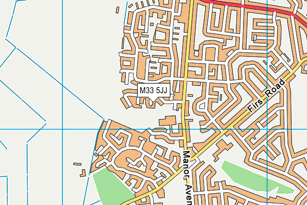 M33 5JJ map - OS VectorMap District (Ordnance Survey) M33 5JJ map - OS VectorMap District (Ordnance Survey)