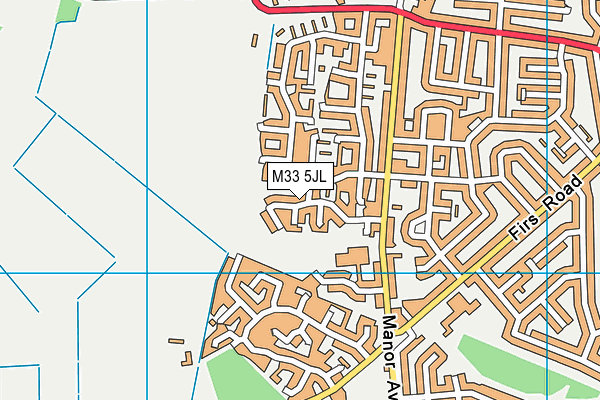 M33 5JL map - OS VectorMap District (Ordnance Survey) M33 5JL map - OS VectorMap District (Ordnance Survey)