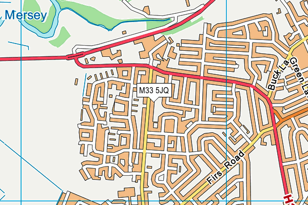 M33 5JQ map - OS VectorMap District (Ordnance Survey) M33 5JQ map - OS VectorMap District (Ordnance Survey)
