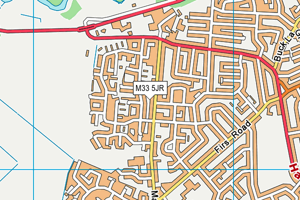 M33 5JR map - OS VectorMap District (Ordnance Survey) M33 5JR map - OS VectorMap District (Ordnance Survey)
