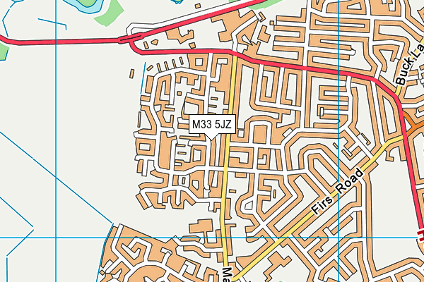 M33 5JZ map - OS VectorMap District (Ordnance Survey) M33 5JZ map - OS VectorMap District (Ordnance Survey)