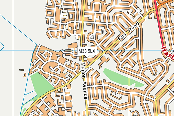 M33 5LX map - OS VectorMap District (Ordnance Survey) M33 5LX map - OS VectorMap District (Ordnance Survey)