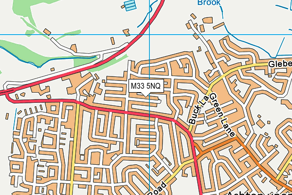 M33 5NQ map - OS VectorMap District (Ordnance Survey)