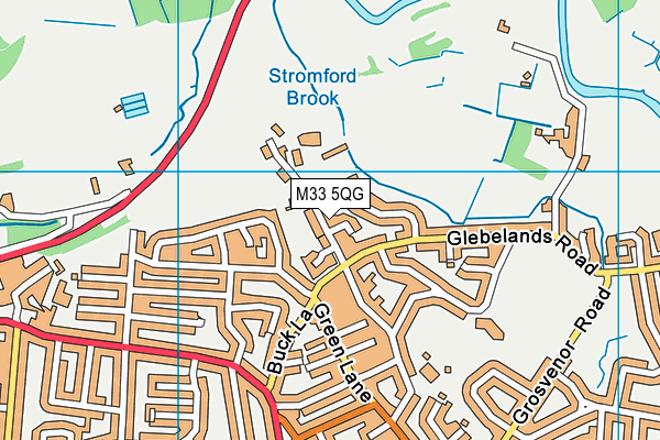 M33 5QG map - OS VectorMap District (Ordnance Survey) M33 5QG map - OS VectorMap District (Ordnance Survey)