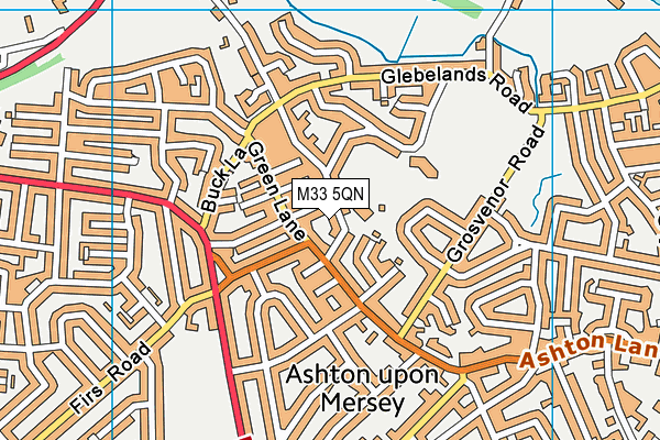 M33 5QN map - OS VectorMap District (Ordnance Survey) M33 5QN map - OS VectorMap District (Ordnance Survey)