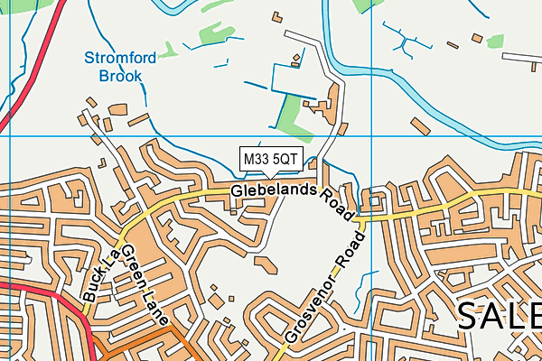 M33 5QT map - OS VectorMap District (Ordnance Survey) M33 5QT map - OS VectorMap District (Ordnance Survey)
