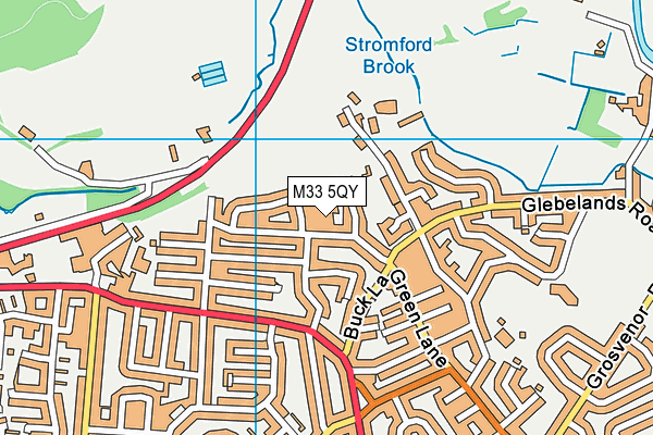 M33 5QY map - OS VectorMap District (Ordnance Survey) M33 5QY map - OS VectorMap District (Ordnance Survey)