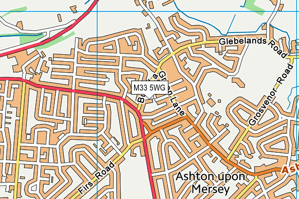 M33 5WG map - OS VectorMap District (Ordnance Survey) M33 5WG map - OS VectorMap District (Ordnance Survey)