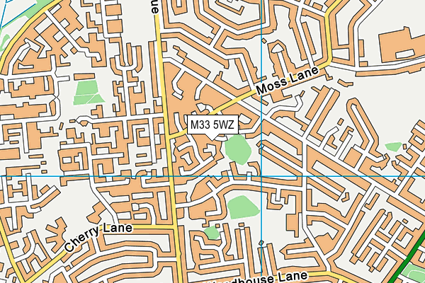 M33 5WZ map - OS VectorMap District (Ordnance Survey) M33 5WZ map - OS VectorMap District (Ordnance Survey)