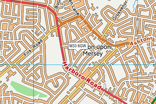 M33 6GW map - OS VectorMap District (Ordnance Survey) M33 6GW map - OS VectorMap District (Ordnance Survey)