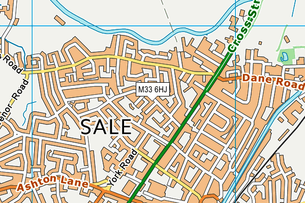 M33 6HJ map - OS VectorMap District (Ordnance Survey) M33 6HJ map - OS VectorMap District (Ordnance Survey)
