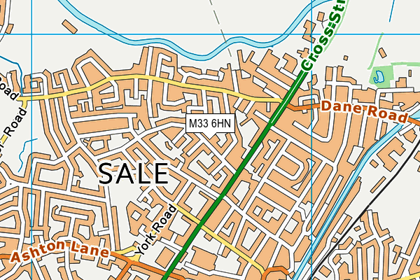 M33 6HN map - OS VectorMap District (Ordnance Survey) M33 6HN map - OS VectorMap District (Ordnance Survey)