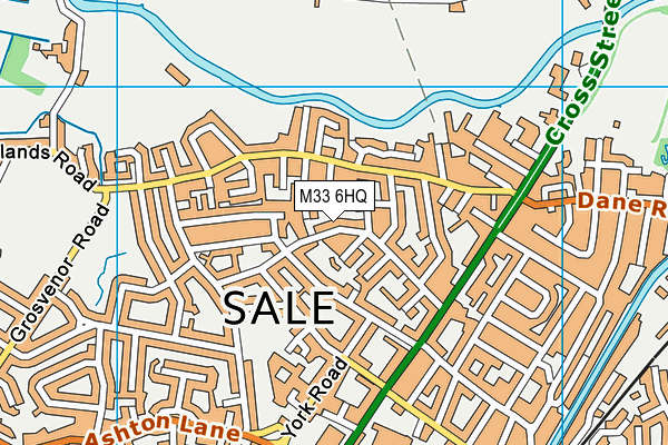M33 6HQ map - OS VectorMap District (Ordnance Survey)