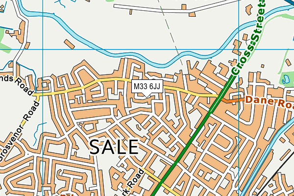 M33 6JJ map - OS VectorMap District (Ordnance Survey) M33 6JJ map - OS VectorMap District (Ordnance Survey)