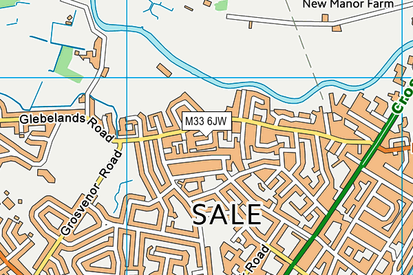M33 6JW map - OS VectorMap District (Ordnance Survey) M33 6JW map - OS VectorMap District (Ordnance Survey)