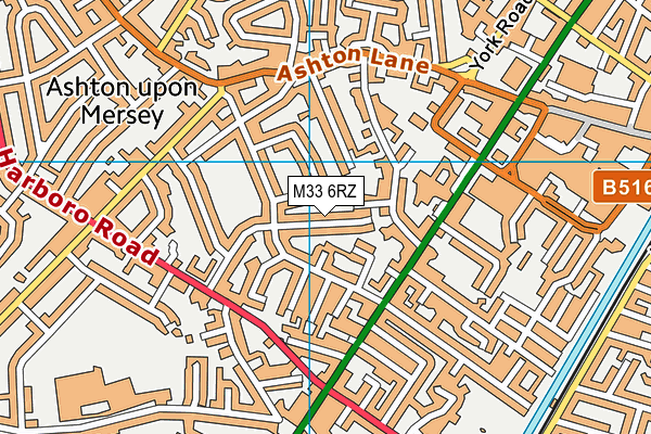 M33 6RZ map - OS VectorMap District (Ordnance Survey) M33 6RZ map - OS VectorMap District (Ordnance Survey)