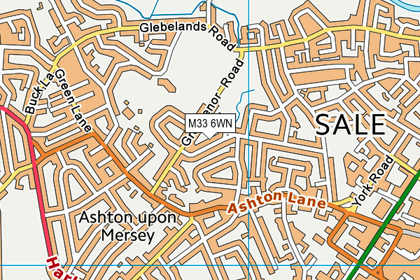 M33 6WN map - OS VectorMap District (Ordnance Survey) M33 6WN map - OS VectorMap District (Ordnance Survey)