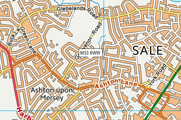 M33 6WW map - OS VectorMap District (Ordnance Survey) M33 6WW map - OS VectorMap District (Ordnance Survey)