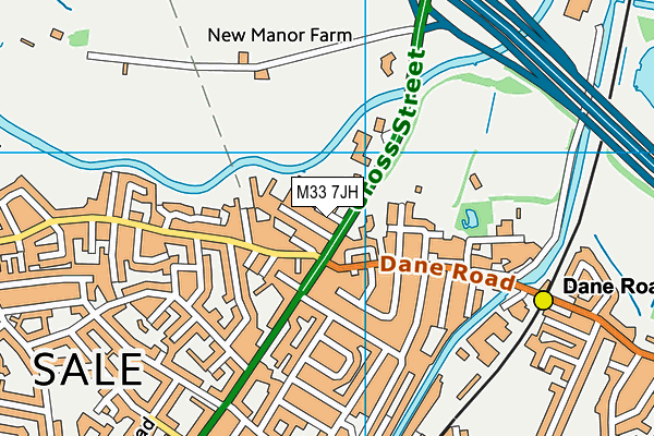 M33 7JH map - OS VectorMap District (Ordnance Survey) M33 7JH map - OS VectorMap District (Ordnance Survey)