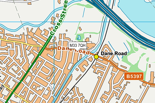 M33 7QH map - OS VectorMap District (Ordnance Survey) M33 7QH map - OS VectorMap District (Ordnance Survey)