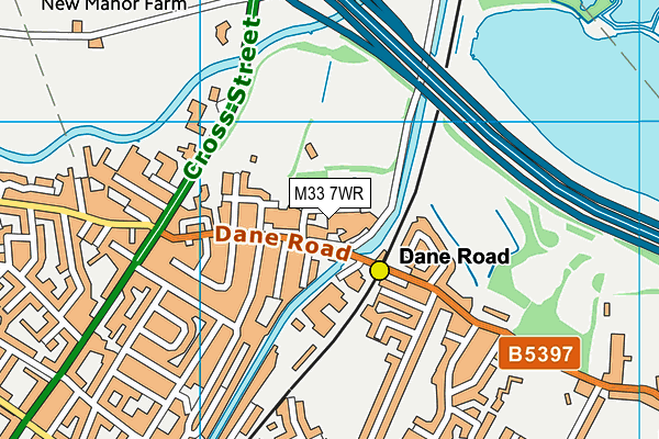 M33 7WR map - OS VectorMap District (Ordnance Survey) M33 7WR map - OS VectorMap District (Ordnance Survey)