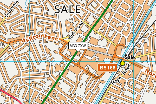 M33 7XW map - OS VectorMap District (Ordnance Survey) M33 7XW map - OS VectorMap District (Ordnance Survey)