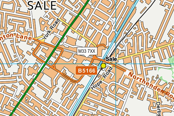 M33 7XX map - OS VectorMap District (Ordnance Survey)