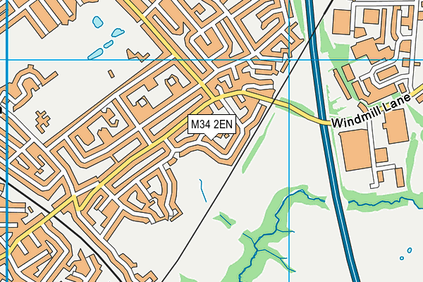 M34 2EN map - OS VectorMap District (Ordnance Survey) M34 2EN map - OS VectorMap District (Ordnance Survey)