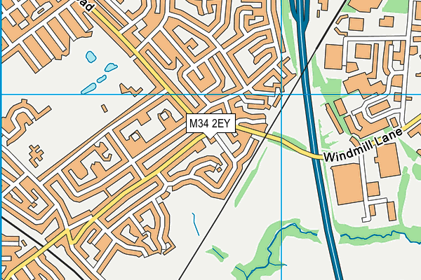 M34 2EY map - OS VectorMap District (Ordnance Survey) M34 2EY map - OS VectorMap District (Ordnance Survey)