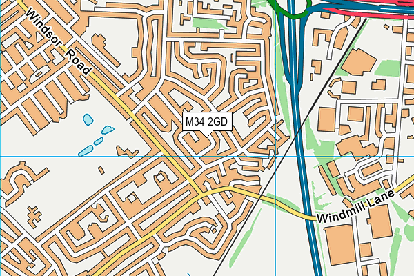 M34 2GD map - OS VectorMap District (Ordnance Survey) M34 2GD map - OS VectorMap District (Ordnance Survey)