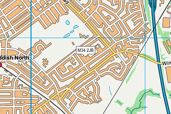 M34 2JB map - OS VectorMap District (Ordnance Survey) M34 2JB map - OS VectorMap District (Ordnance Survey)