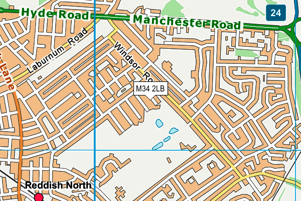 M34 2LB map - OS VectorMap District (Ordnance Survey) M34 2LB map - OS VectorMap District (Ordnance Survey)