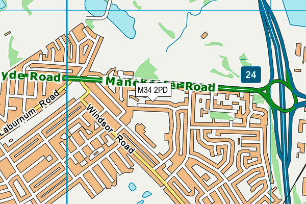 M34 2PD map - OS VectorMap District (Ordnance Survey) M34 2PD map - OS VectorMap District (Ordnance Survey)