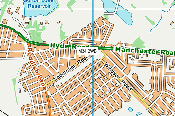M34 2WB map - OS VectorMap District (Ordnance Survey) M34 2WB map - OS VectorMap District (Ordnance Survey)