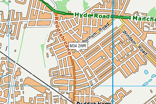 M34 2WR map - OS VectorMap District (Ordnance Survey) M34 2WR map - OS VectorMap District (Ordnance Survey)