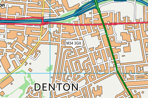 M34 3GX map - OS VectorMap District (Ordnance Survey) M34 3GX map - OS VectorMap District (Ordnance Survey)