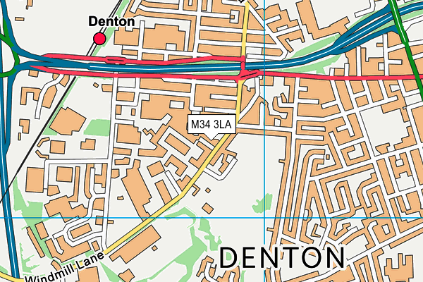 M34 3LA map - OS VectorMap District (Ordnance Survey) M34 3LA map - OS VectorMap District (Ordnance Survey)