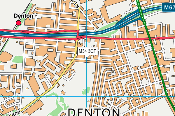 M34 3QT map - OS VectorMap District (Ordnance Survey) M34 3QT map - OS VectorMap District (Ordnance Survey)