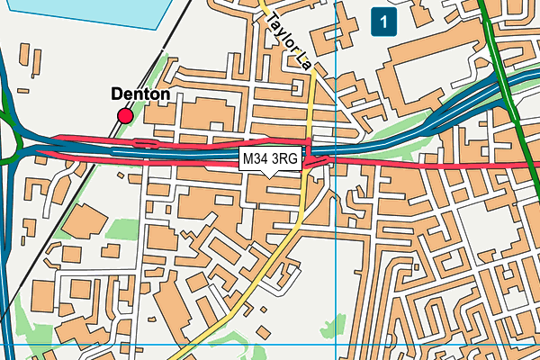 M34 3RG map - OS VectorMap District (Ordnance Survey) M34 3RG map - OS VectorMap District (Ordnance Survey)