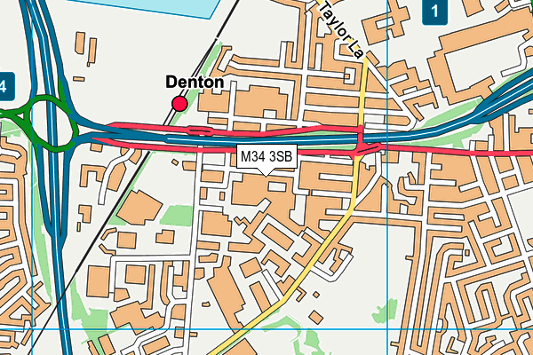 M34 3SB map - OS VectorMap District (Ordnance Survey) M34 3SB map - OS VectorMap District (Ordnance Survey)