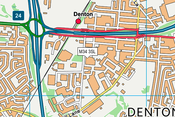 M34 3SL map - OS VectorMap District (Ordnance Survey) M34 3SL map - OS VectorMap District (Ordnance Survey)