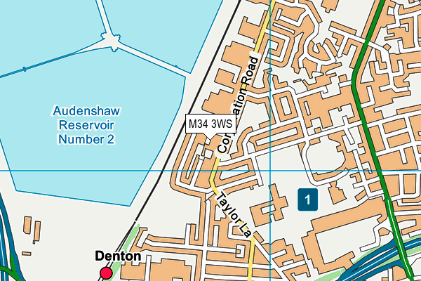 M34 3WS map - OS VectorMap District (Ordnance Survey) M34 3WS map - OS VectorMap District (Ordnance Survey)