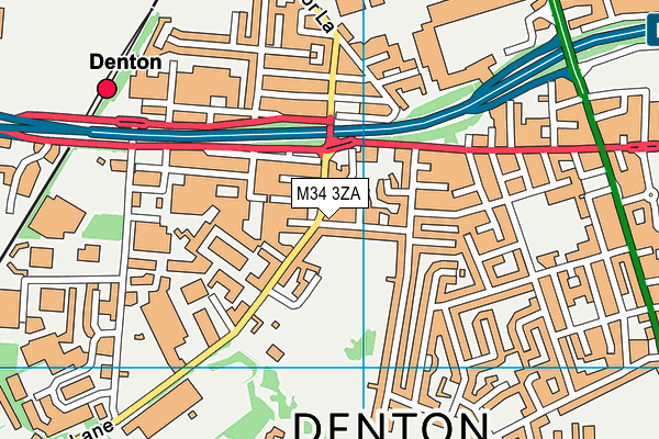 M34 3ZA map - OS VectorMap District (Ordnance Survey) M34 3ZA map - OS VectorMap District (Ordnance Survey)
