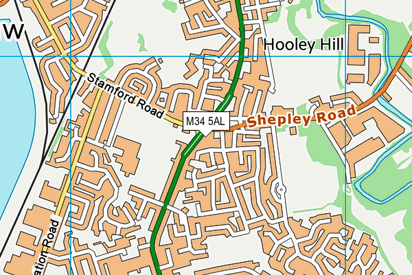 M34 5AL map - OS VectorMap District (Ordnance Survey) M34 5AL map - OS VectorMap District (Ordnance Survey)